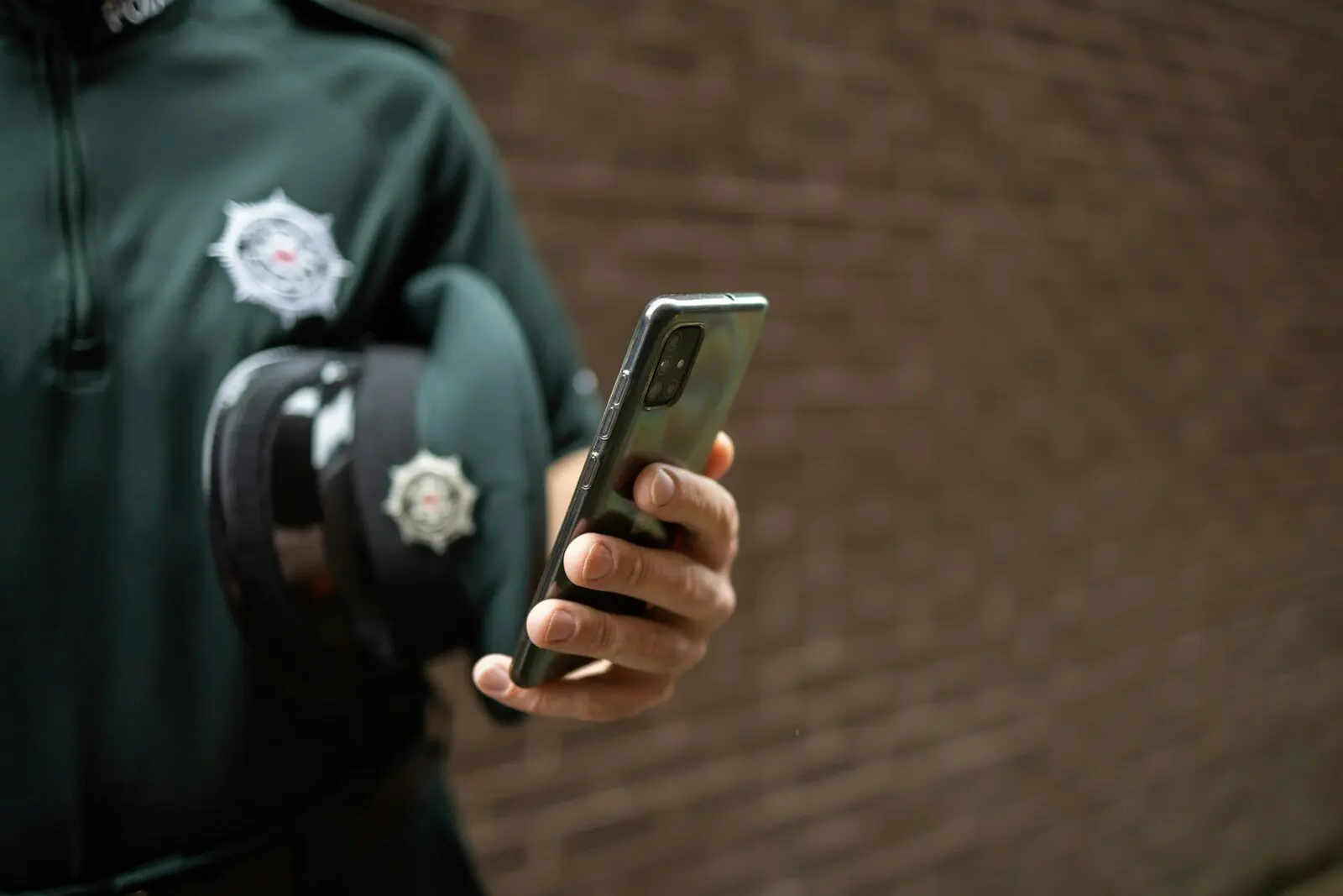 a person holding a cell phone